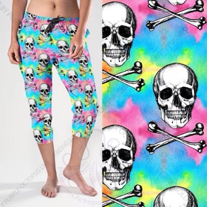 8191cj Pastel Jolly Roger POD CAPRI JOGGERS JV-T11C