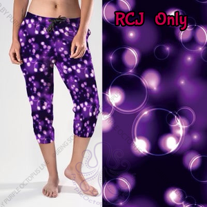 8192cj More Purple Bubbles POD CAPRI JOGGERS JV-PBB