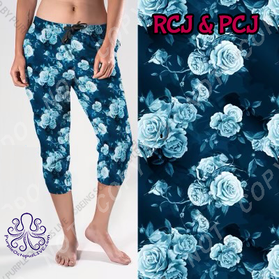 8194cj Floral Fantasy POD CAPRI JOGGERS JV-BBOK