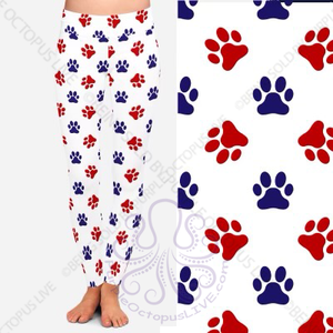 8213 Patriotic Paws DESIGNER LEGGINGS JV-C40