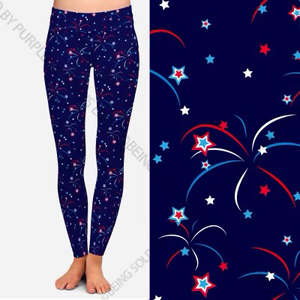 8217 Freedom Fireworks POD DESIGNER LEGGINGS JV-E20C
