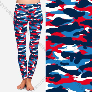 8219 Home Of The Brave Camo POD DESIGNER LEGGINGS JV-A9C