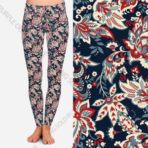 8221 Independence Paisley POD DESIGNER LEGGINGS JV-C12C
