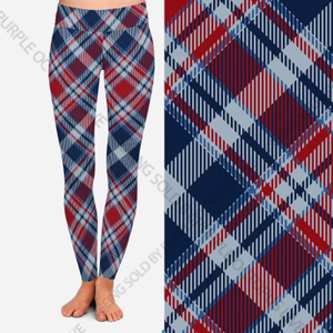 8222 Retro Plaid POD DESIGNER LEGGINGS JV-D48C