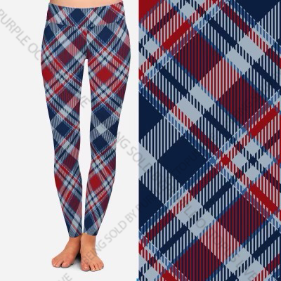 8222 Retro Plaid POD DESIGNER LEGGINGS JV-D48C