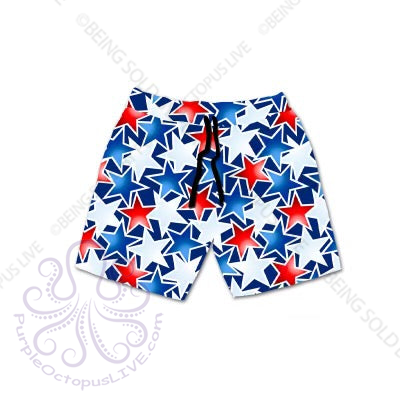 8224sj Stars Of America POD SHORT JOGGERS JV-T51R