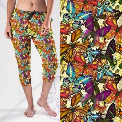 8238cj Butterfly Journey POD CAPRI JOGGERS JV-T2C