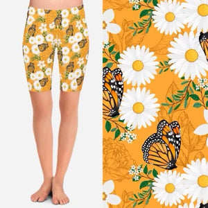 8241s Monarchs & Daisies POD SHORTS JV-T99C