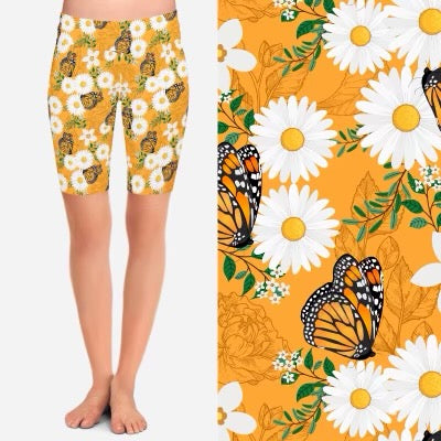 8241s Monarchs & Daisies POD SHORTS JV-T99C