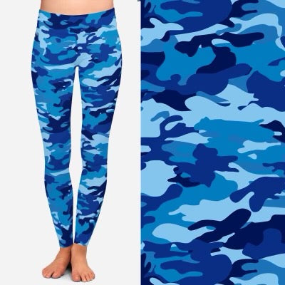 8255 Our Blue Camo POD DESIGNER LEGGINGS JV-BBOK