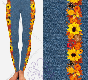 8256 DL Harvest Swag POD DESIGNER LEGGINGS JV1-J25T
