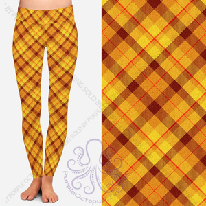 8259 Harvest Plaid POD DESIGNER LEGGINGS JV1-D5
