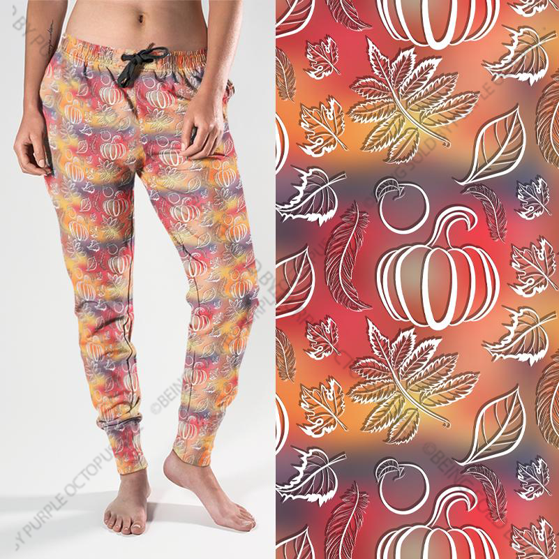 8282j Shades of Autumn POD DESIGNER JOGGERS JV-G40C