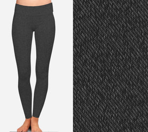8287 Denim Look Black #2 POD DESIGNER LEGGINGS JV-C37C