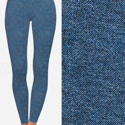 8291 Denim Look Med Blue #4 POD DESIGNER LEGGINGS JV-N91C