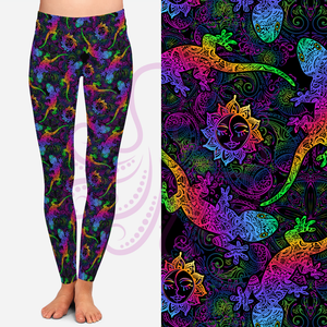 8304 Painted Lizard POD DESIGNER LEGGINGS JV-N14C