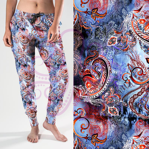 8311j Russet on Blue Paisley POD DESIGNER JOGGERS JV-E14C