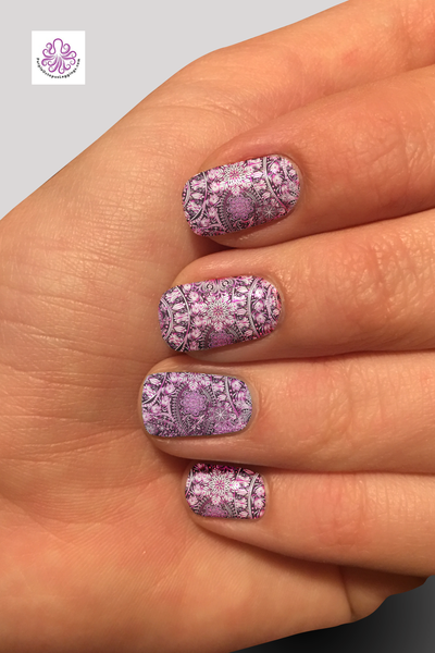 8314n Serenity CUSTOM PRINT NAIL STRIPS JV-Z99