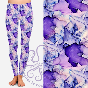 8325 Shades of Purple POD DESIGNER LEGGINGS