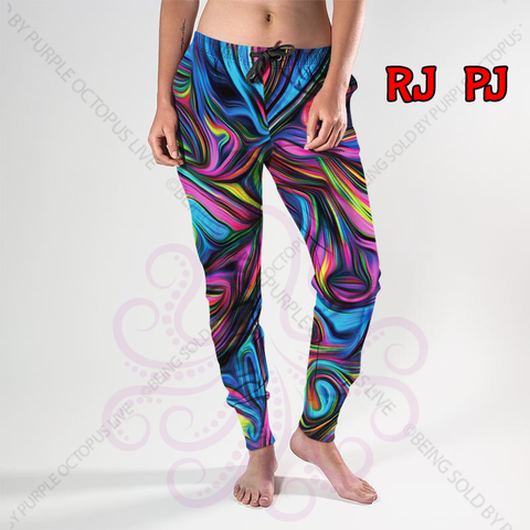 8330j Kris's Tie Dye Swirl POD DESIGNER JOGGERS