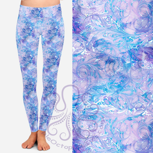8342 Kim's Marble Tie Dye POD DESIGNER LEGGINGS