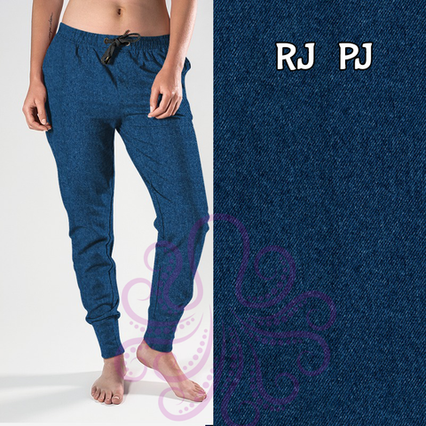 8355j Kelley's Denim Look DK Blue POD DESIGNER JOGGERS
