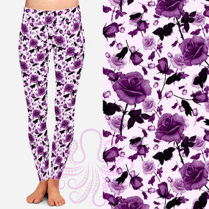 8362 Brenda's Coming Up Roses POD DESIGNER LEGGINGS JV-HA39C G
