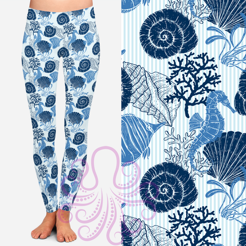 8364 Jane's Shore Line POD DESIGNER LEGGINGS JV-HA23C G