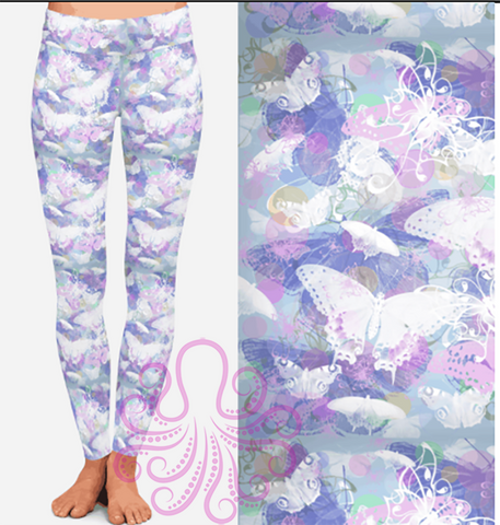 8385 Cindi's Tie Dye Butterfly POD DESIGNER LEGGINGS JV-N4C