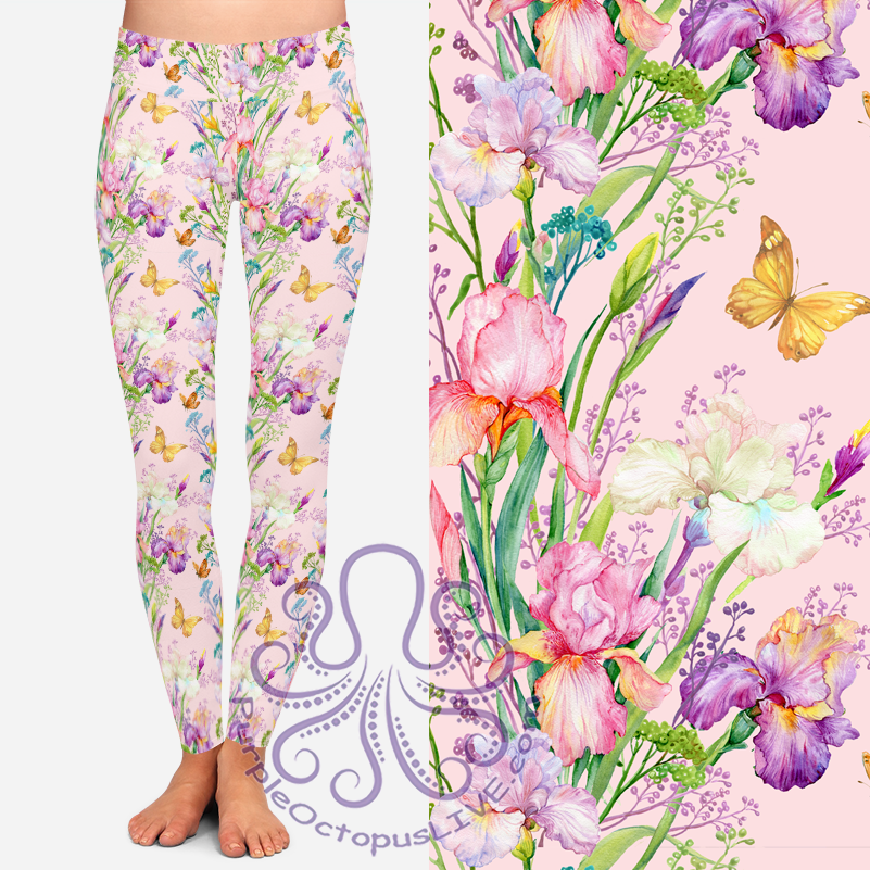 8391 Iris' Spring Garden POD DESIGNER LEGGINGS JV-L27C