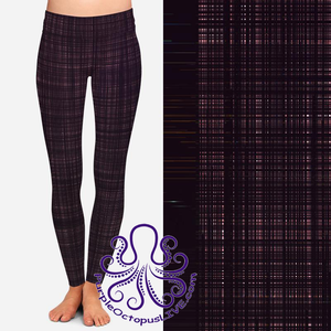 8393 Sondra's 50 Shades of Plaid POD DESIGNER LEGGINGS JV-BB6C