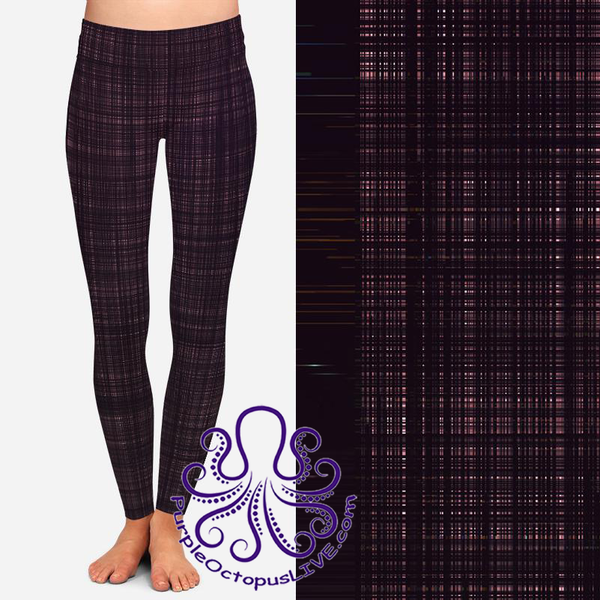 8393 Sondra's 50 Shades of Plaid POD DESIGNER LEGGINGS JV-BB6C