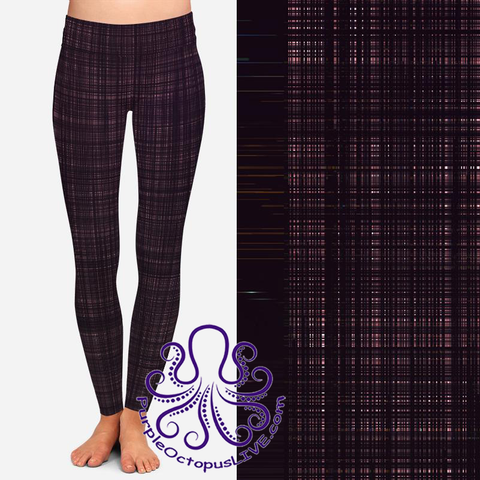 8393 Sondra's 50 Shades of Plaid POD DESIGNER LEGGINGS JV-BB6C