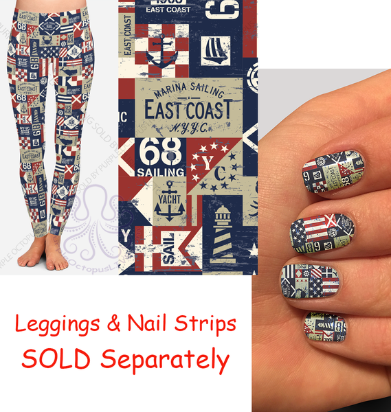 8412n Patched Marina CUSTOM PRINT NAIL STRIPS JV-Z99
