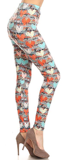 854 Kiss Me LEGGINGS or CAPRIS JV-G39C