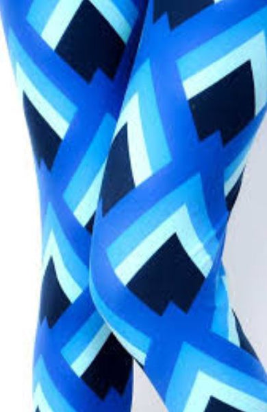 863 Geo Blues LEGGINGS or CAPRI JV-F21B