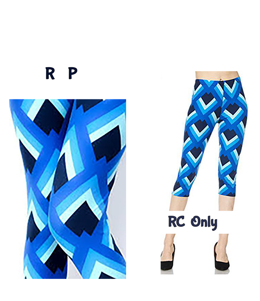863 Geo Blues LEGGINGS or CAPRI JV-F21B