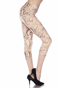 894 SnakeSkin LEGGINGS JV-B11B CAPRI ONLY LEFT