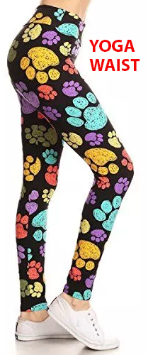 133 Rainbow Paw Prints LEGGINGS & Kids