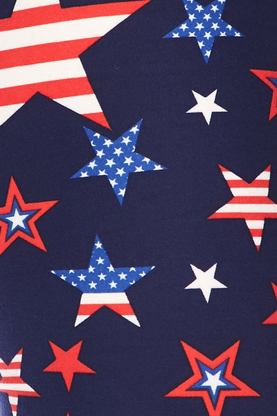 983 American Flag Star LEGGINGS or KIDS JV-J40