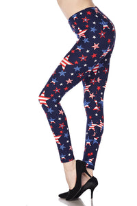 983 American Flag Star LEGGINGS or KIDS JV-J40