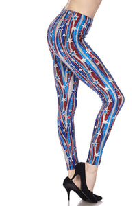 984 Patriotic Streamer LEGGINGS JV-J35