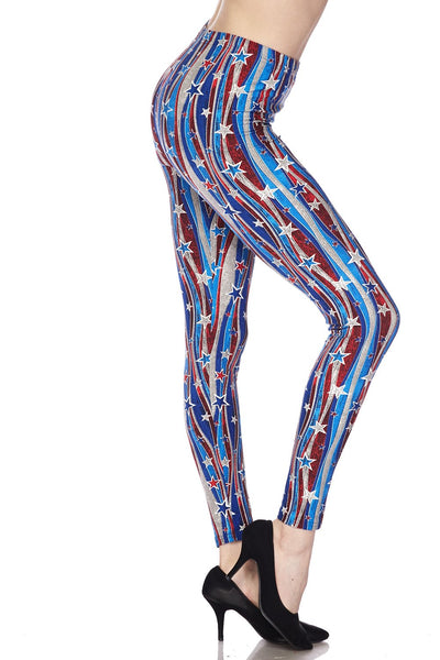 984 Patriotic Streamer LEGGINGS JV-J35