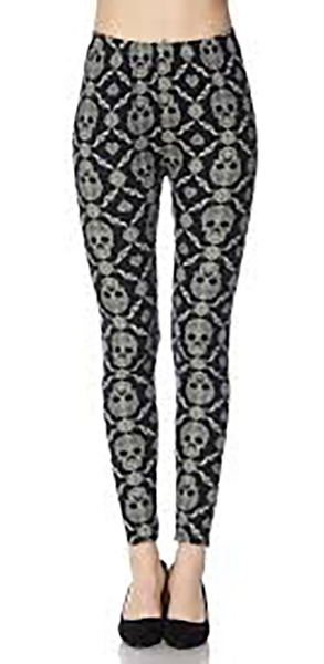 174 Skull Mandala LEGGINGS or CAPRIS