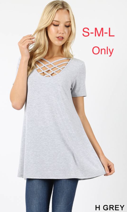3529 1/4S Triple Lattice TOP in H GREY