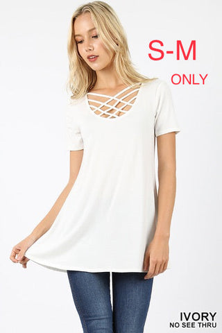 334 1/4S Triple Lattice TOP in IVORY