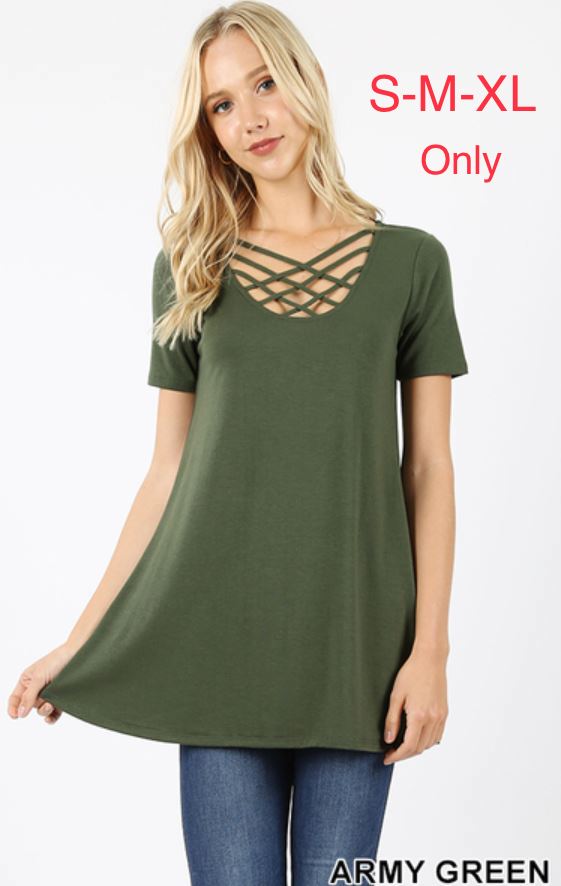 3528 1/4S Triple Lattice TOP in ARMY GREEN