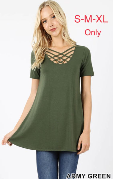 3528 1/4S Triple Lattice TOP in ARMY GREEN