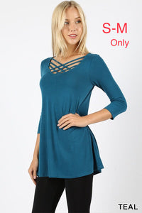 555 3/4S Triple Lattice TOP in TEAL
