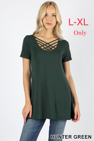 4900 1/4S Triple Lattice TOP in HUNTER GREEN